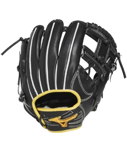 ミズノ MIZUNO 野球 ベースボール　軟式グローブ 内野手用　黒 軟式用エンジニアードスタイル【外野手用／サイズ14