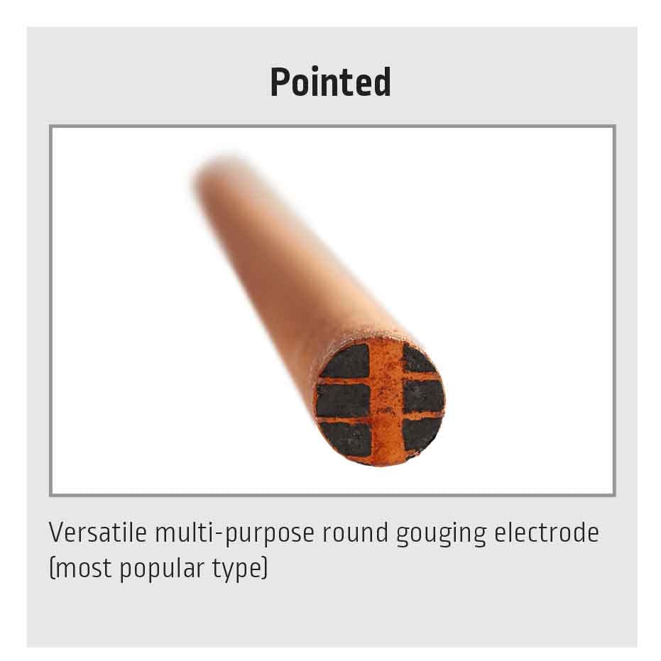 Lincoln Electric KP3800-5/32 CarbonElite Pointed Gouging Electrodes, 50 pack