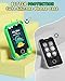 UCIDCI Dinosaur Kids Smart Phone Toys for Boy Dual Camera & Music Player Toddler Selfie Phone Toys Road Trip Toys with Learning Games, Christmas, Birthday Gifts for 3 4 5 6 7 Year Old Green