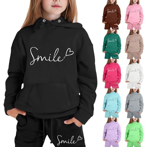 Ensemble fille hoodies et pantalon chaud anti-froid - 7