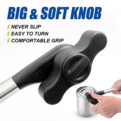 Princhef Can Opener Smooth Edge, No-Trouble-Lid-Lift Manual Can Opener With Magnet, Side-Cut Safety Can Opener Smooth Edge, With Sharp Blade | Rust Proof Stainless Steel Can Openers, Heavy Duty #TOP4