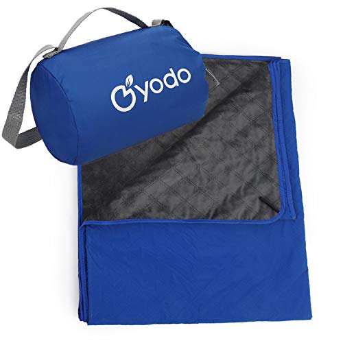 yodo Outdoor Waterproof Blanket with Warm Fleece, Windproof for Camping, Stadium Picnic, Sports