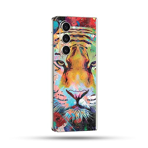 Image of MightySkins Glossy Glitter Skin Compatible with Samsung Galaxy Z Fold 5 Full Wrap - Neon Tiger | Protective, Durable High-Gloss Glitter Finish | Easy to Apply & Change Styles | Made in The USA