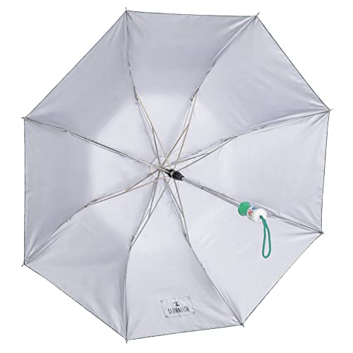 Image of THE CLOWNFISH Umbrella 2- Fold Auto Open Waterproof 190 T Polyester Double Coated Silver Lined Umbrellas For Men and Women