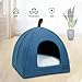 Zerone Pet Tent, Foldable Cat Bed Breathable Cat House Indoor Pet Tent Dog Bed with Mat (M)