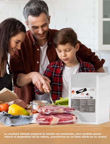 Miniatura 8 de Bolsas De Vacío Para Alimentos 15x25cm 100 Bolsas, Bolsa Gofrada Envasado Al Vacio Sin Bpa, Para Máquina Al Vacío Y Sous Vide, Para Cocinar Al Vacío Y Conservación De Alimentos