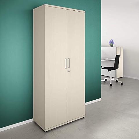 Weber Büro Uni Aktenschrank abschließbar 5 OH Ahorn Schrank Büroschrank Flügeltürenschrank Cover