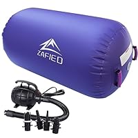 Air Rolle Turnen, Air Roll Aufblasbare Air Barrel Gymnastik Yoga Rolle mit Luftpumpe Tumbling Matten Trainingsmatte Gymnastikmatte Fitnessrolle