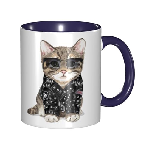 マグカップ 面白い猫 ねこ ネコ コーヒーカップ 330ml 陶器 食器 おしゃれ 男女兼用 ミルクコップ コーヒー ティー オフィス 家庭用 誕生日 贈り物