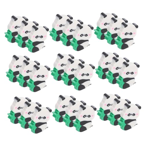 VILLCASE Mini Animal Erasers 50pcs Panda Erasers School Office Supplies for Drawing Sketching and Art Projects