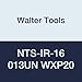 Walter Tools NTS-IR-16 013UN WXP20 Carbide NTS Threading Inserts, Internal Thread, Full Profile, American UN 60 Degree (Pack of 10)