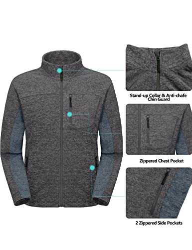 Little-Donkey-Andy-Mens-Winter-Warm-Polar-Fleece-Golf-Jacket-Lightweight-Thermal-Hiking-Running-Travel-Jacket