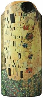 John Beswick 23 x 10 cm Klimt The Kiss Silhouette Art Vase, Multi-Color