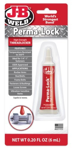J-B Weld 27106 Perma-Lock Red Threadlocker - 6 ml by J-B Weld