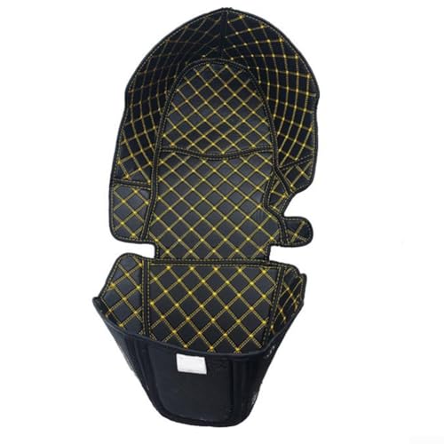 babominimer Aufbewahrungsbox Schutzmatte für Yamaha XMAX 300 250 400 Motorrad-Innenauskleidung, Anti-Rutsch-Kissen, schwarzes PU-Material, 33 x 30 x 8 cm