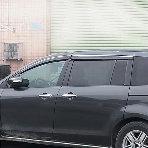 Déflecteurs de ventilation de fenêtre pour Mazda 8 en polycarbonate moulé