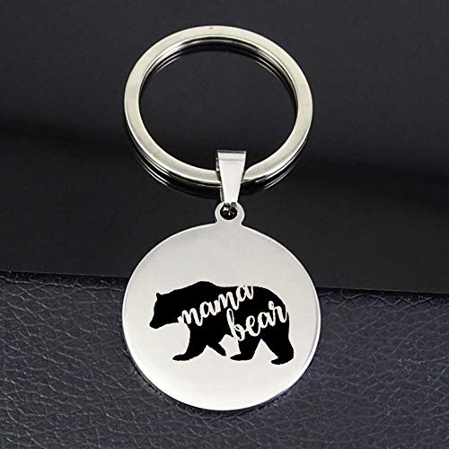 Preisvergleich Produktbild GMTEXTILES Mutter Bär Schlüsselbund Disc Anhänger Schlüsselbund Mutter Schmuck