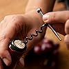 TRUE Twistick Pocket Keyring Wine Bottle Opener - Stainless Steel 4MM Cork Screw Bar & Teflon Coated Corkscrew Helix, Quick Release Pocket Keychain Clip, Portable EDC Waiters Friend Bottle Opener #2