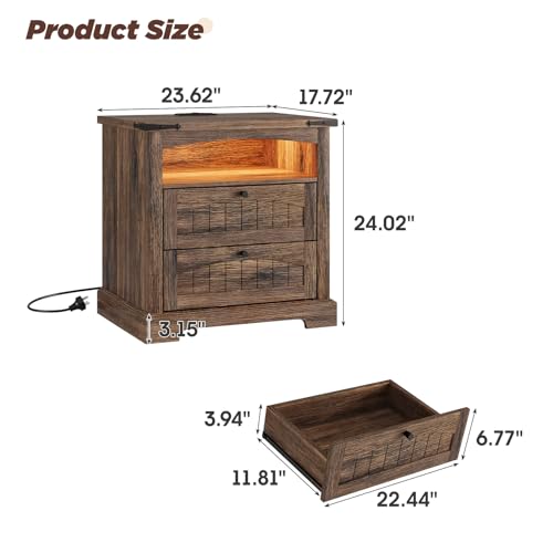 Table de chevet rustique pour une ambiance cocooning de chambre
