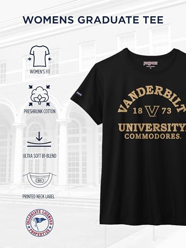 JanSport NCAA Officially Licensed Graduate Short Sleeve T Shirt for Women, Soft & Breathable Cotton-Polyester Blend Crewneck T Shirt with Graphic Detailing, Everyday University Fan Apparel - image 4
