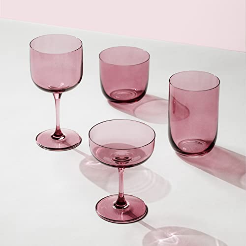 like. by Villeroy & Boch - Like Grape Water Glass Set 2 pces, Coloured Glass Grape, Capacity 280 ml, Purple, 280 ml - 1-Pack - Image 3