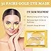 NIYET 30 Pairs Under Eye Collagen Patches, Gold Moisturizing Under Eye Mask, Under Eye Gel Pads for dark circles and puffiness