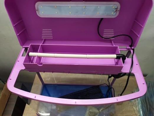 Image of RS 480A LED Aquarium Kit with Filter System, Complete Fish Tank Setup Colour May Vary as per Availability (White,Black,Green,Blue,RED Etc) (1.5 feet) (50L) Size: Size (L x W xH):18 X 9 X 18 inches