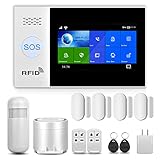Home Security Alarm System - 4.3 inch Touch Screen Panel - DIY Wireless GSM WiFi Burglar Alarm Syste