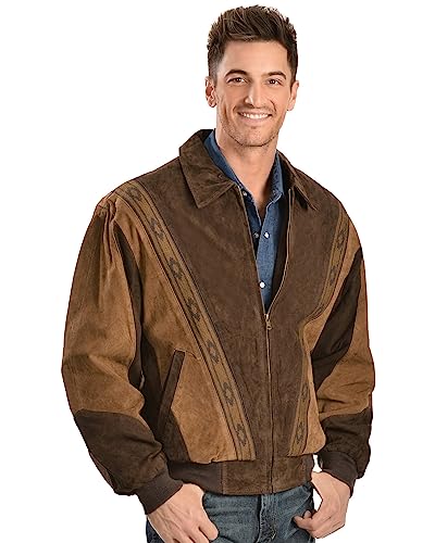 Image of Two-Toned Boar Suede Men's Jacket by Scully