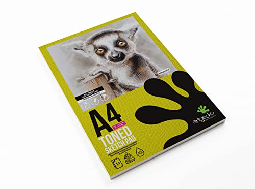 Artgecko Pro Toned Grey Sketchpad A4 Portrait - 30 Sheets 200gsm, 210 x 297 mm - Image 2