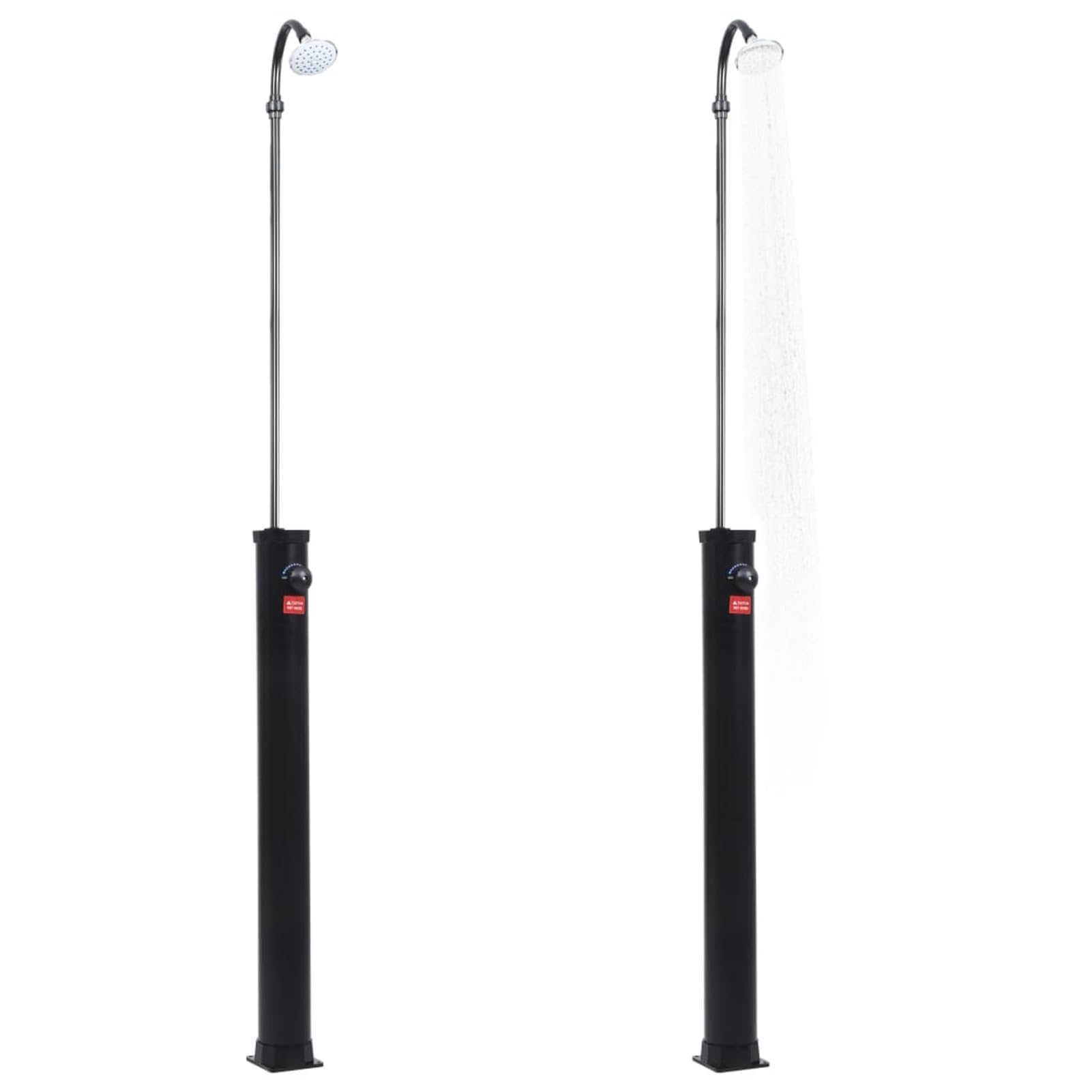 Doccia Solare da Giardino Nera 215 cm 8 L,Piscine e Spa,Accessori per Piscina e spa-92295