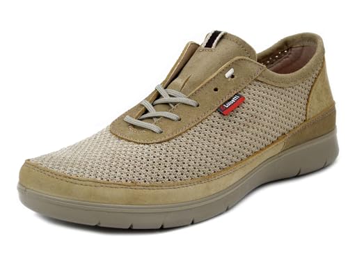 Chaussures homme d'été Luisetti en cuir tressé beige avec semelle extractable confortable