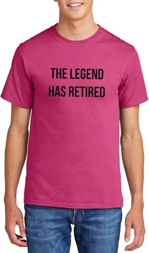 Men's The Legend Has Retired Cotton Tee, Pink, The Legend Has Retired