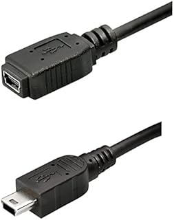 USB 2.0 Mini B przedłużacz (wtyczka USB mini 5-biegunowa na gniazdo USB Mini B 5-biegunowa) 1,2 metra