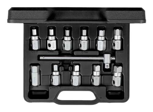 GEDORE Red Oil Service Key Set 3/8 Inch 12-Piece Assembly and Disassembly of Oil Drain and Transmission Oil Control Screws