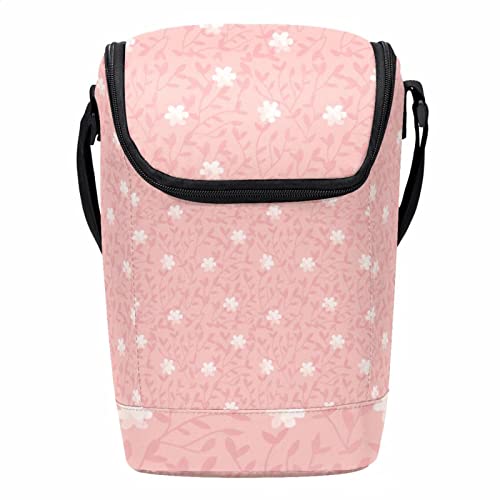 Lonchera con cremallera Little White Floral Willow para almuerzo 2