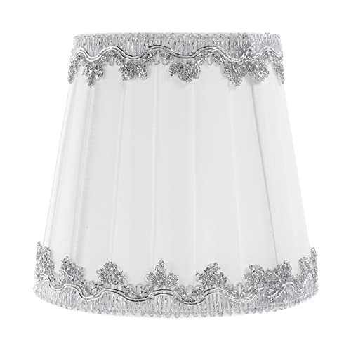 Image of Uonlytech Vintage Pleated Lampshade for Ceiling and Wall Lamps Barrel Lamp Shade Easy to Install Dustproof Cover for Lighting