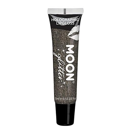 Moon Glitter - Gloss pour lèvre à paillettes holographique - 15ml - Noir