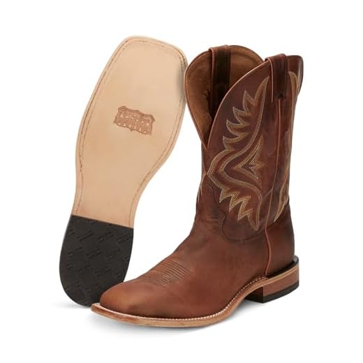 Tony Lama Men's Worn Goat 7956 Western Boot,Tan,11 D US