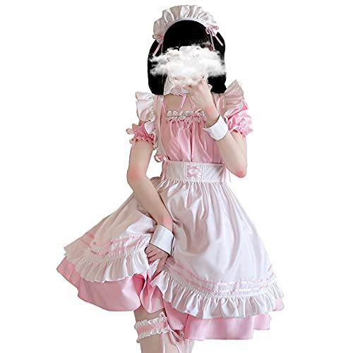 ボーダーの メイド セット　可愛い コスプレ衣装 イドル衣装 Amazon.co.jp: メイド服 ロング 可愛い服 仮装 大きいサイズ