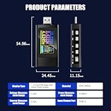 BuyWeek Tester Typ-C Urządzenie pomiarowe Cyfrowe DC4-30V 0-12A Multimetr Cyfrowy woltomierz Miernik prądu Mocowy miernik Wyświetlacz IPS Obsługuje PD/QC 2.0/3.0/MTK Kilka protokołów szybkiego