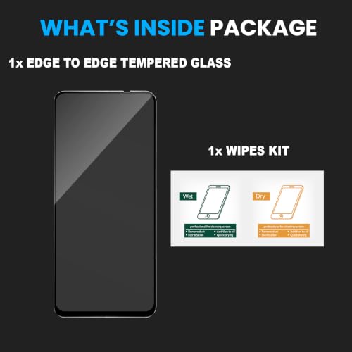 Image of FIRST MART Tempered Glass for Motorola G Max, 9H Full-Glue Screen Protector, 3D Edge-to-Edge, HD Clear, Oleophobic, Case-Friendly, Bubble-Free| Black