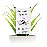G128 Garden Flag No Longer by My Side but Always in My Heart Angelic Pawprint Pet Memorial 4'x8'