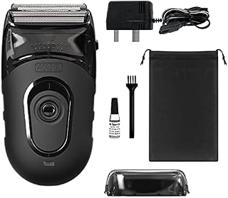 Wahl Li Compact Travel Shaver, Beard Shaver, Electric Shavers for Men, Washable Shaving Head, Easy Clean, Flex Foils, Close Cut, Small Shavers for Travelling, Black