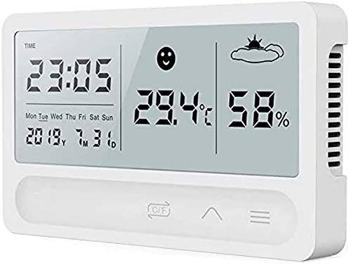 Digitales Hygrometer Thermometer Innenraum Außentemperatur Feuchtigkeitsmesser LCD-Ständer Magnetischer Hintergrundsensor Monitor mit
