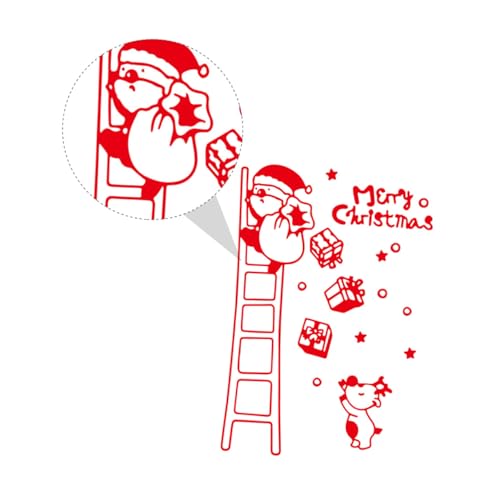 Vinilo Decorativo de Santa Claus Rojo 70x50 cm miniatura 3