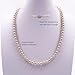 YING LAN Genuine Cultured White Freshwater Pearl Necklace for Women Ladies, Dainty Pearl Beaded Necklace Strand With Plated Sterling Silver Clasp 6-6.5mm
