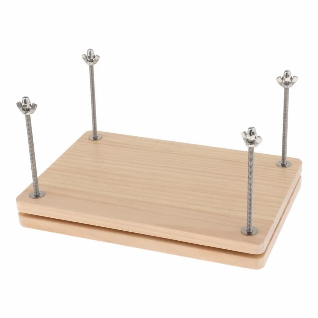 Presse à relier en bois de bambou avec reliure colle sans fil durable