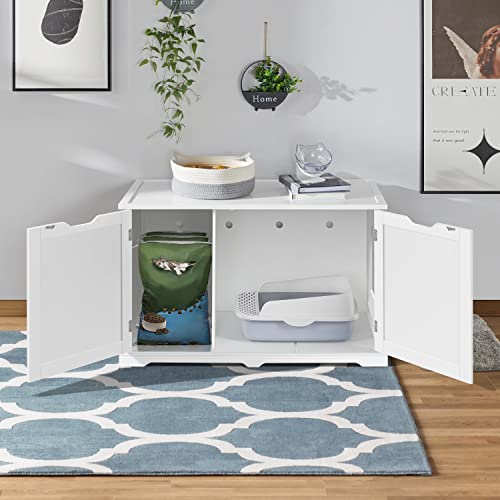 Yaheetech Indoor Decorative Side Table with Adjustable Inner Space - Image 5