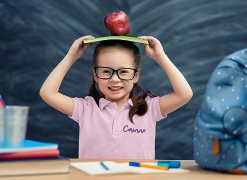 INK STITCH Youth Unisex Kids Y500 Custom Personalized Add Logo Texts Embroidery Silk Touch Polo Shirts4